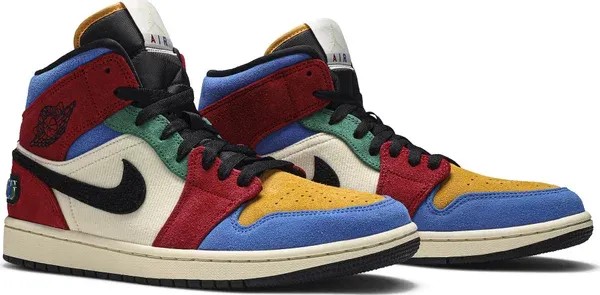 Blue The Great x Air Jordan 1 Mid 'Fearless' - HypeFly India View 2