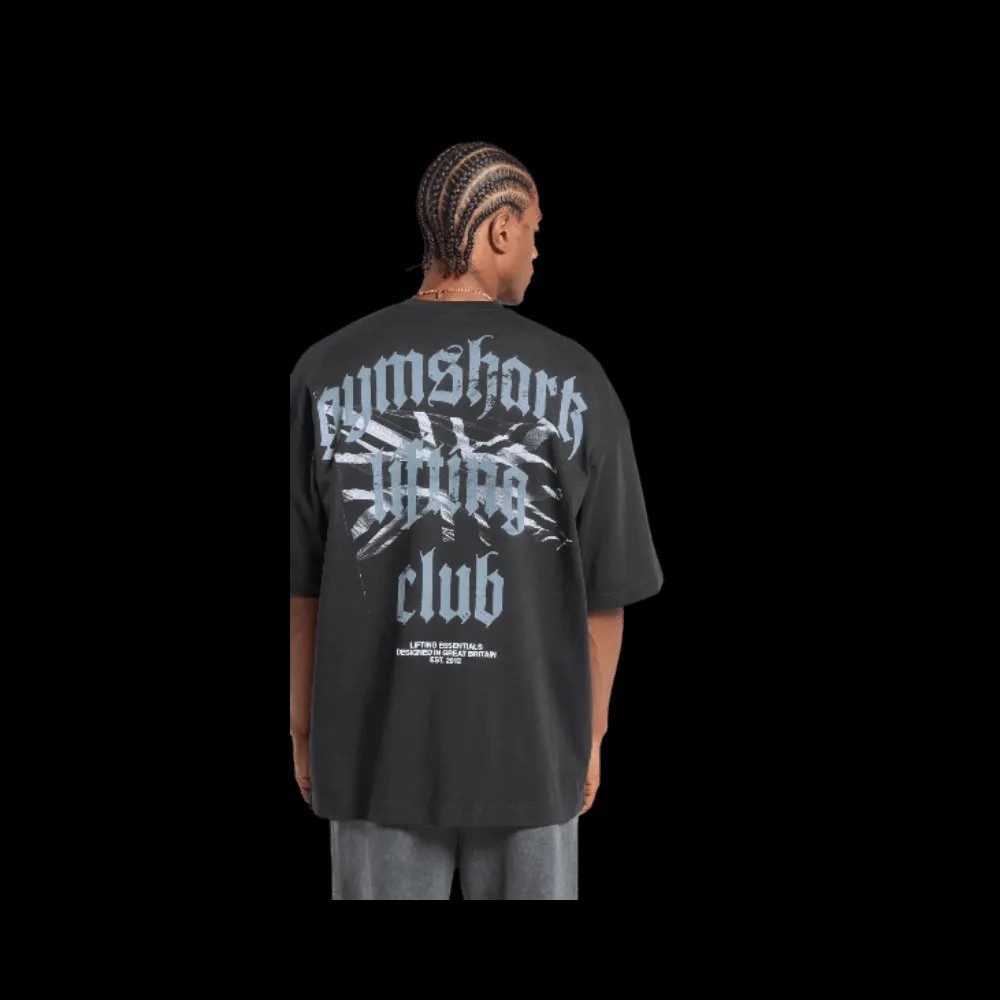 Gymshark Union Jack Lifting Club T-Shirt Black - HypeFly India View 3