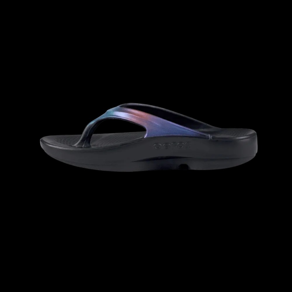 Oofos OOlala Luxe Sandal - Midnight Spectre - HypeFly India View 4