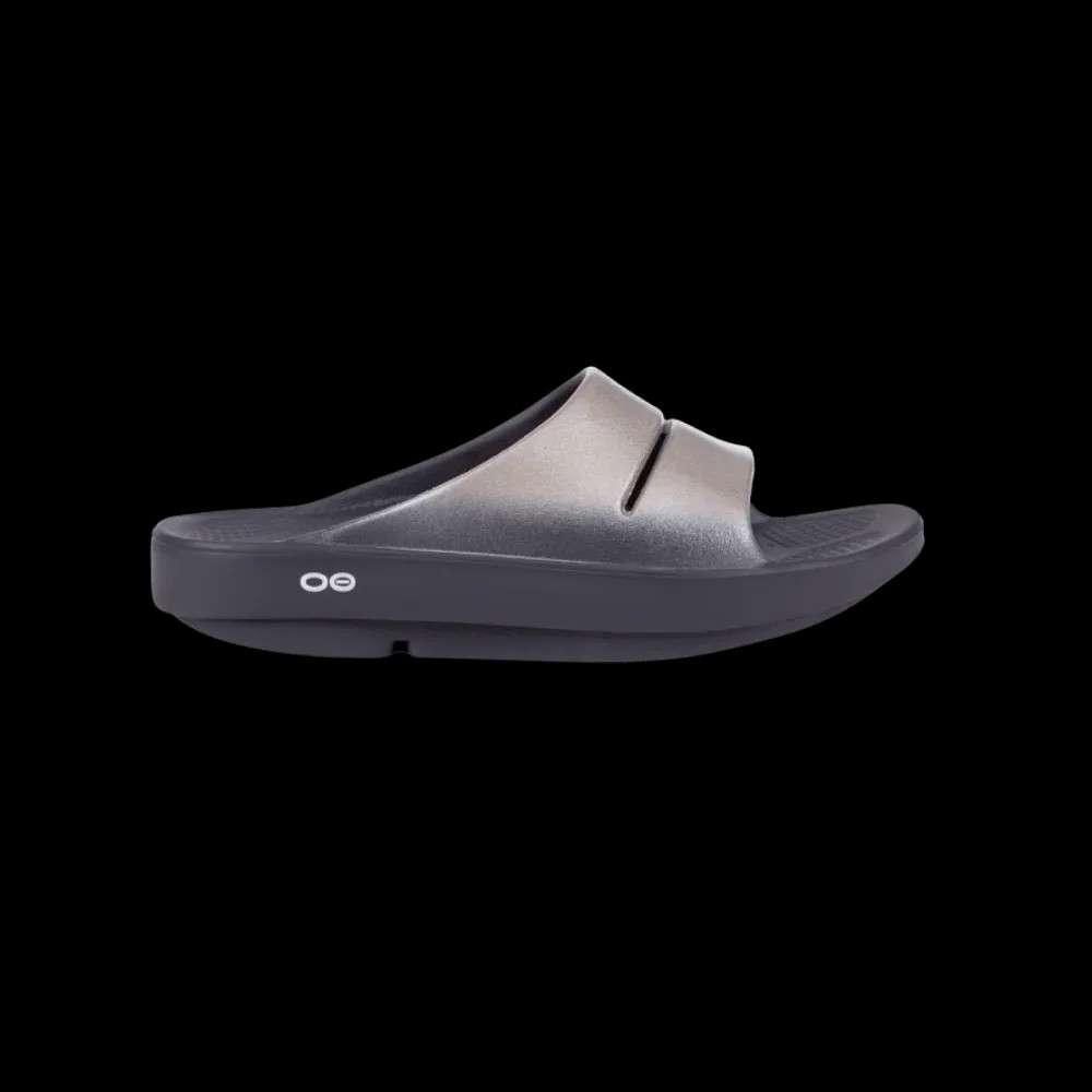 Oofos OOahh Luxe Slide Sandal - Latte - HypeFly India View 1