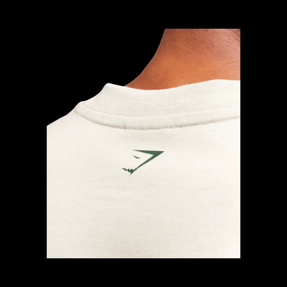 Gymshark Lifting Essentials T-Shirt Oversized Fit Pebble Grey - HypeFly India View 5