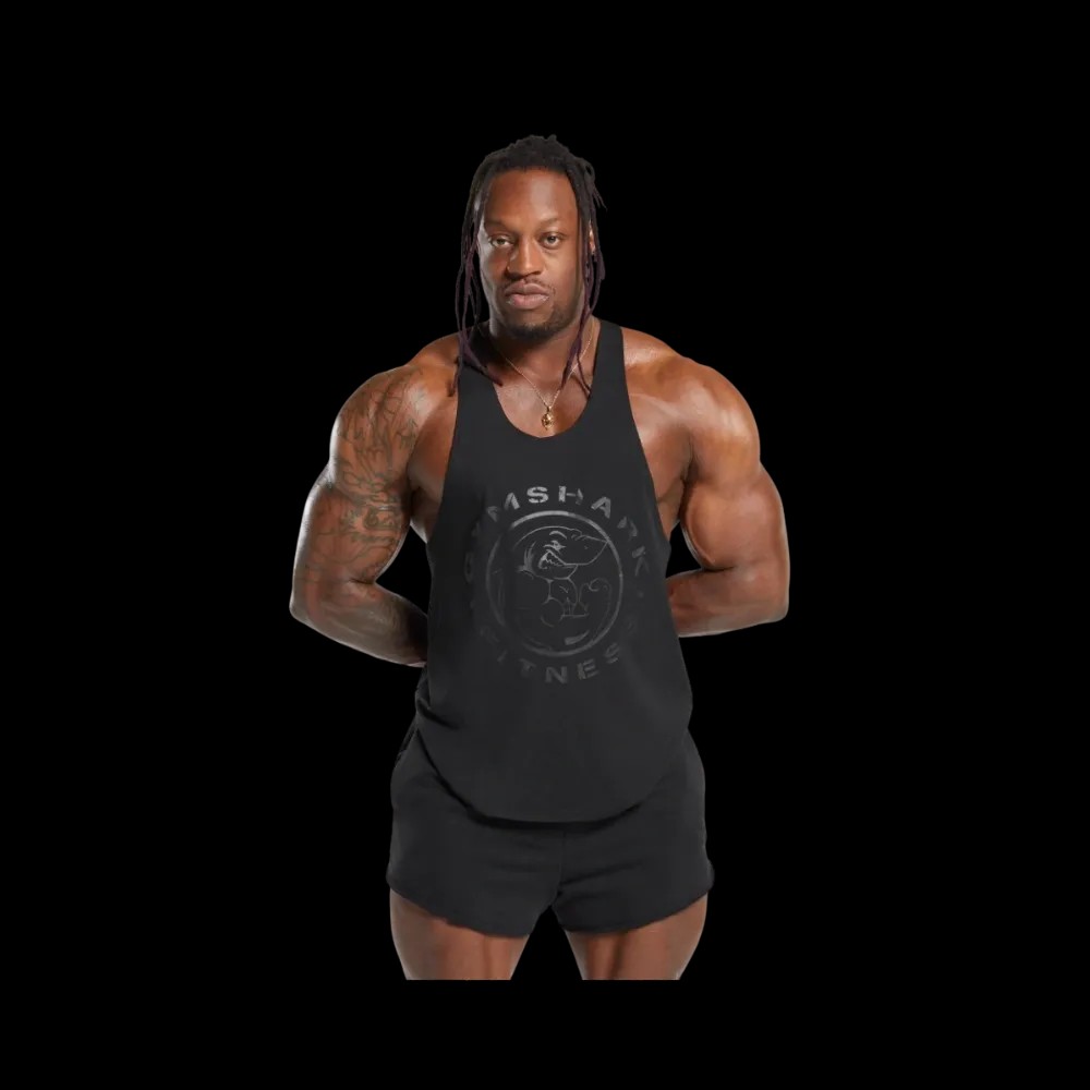 Gymshark Legacy Stringer Slim Fit Black - HypeFly India View 2