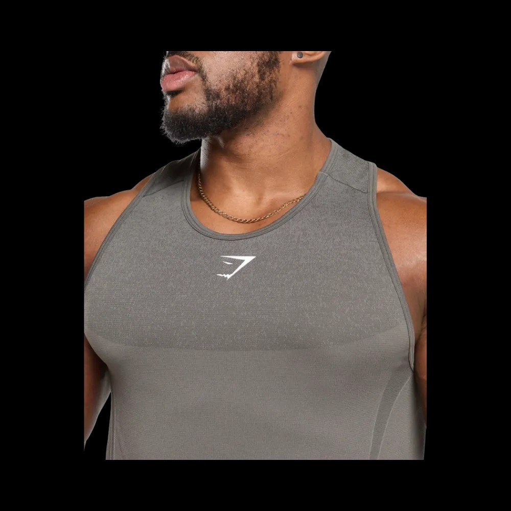 Gymshark Shadow Seamless Stringer Slim Fit Meteor Grey - HypeFly India View 4