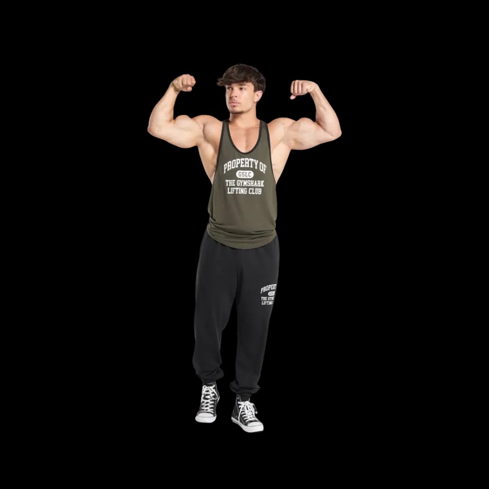 Gymshark Property Of Stringer Slim Fit Weighted Green - HypeFly India View 3