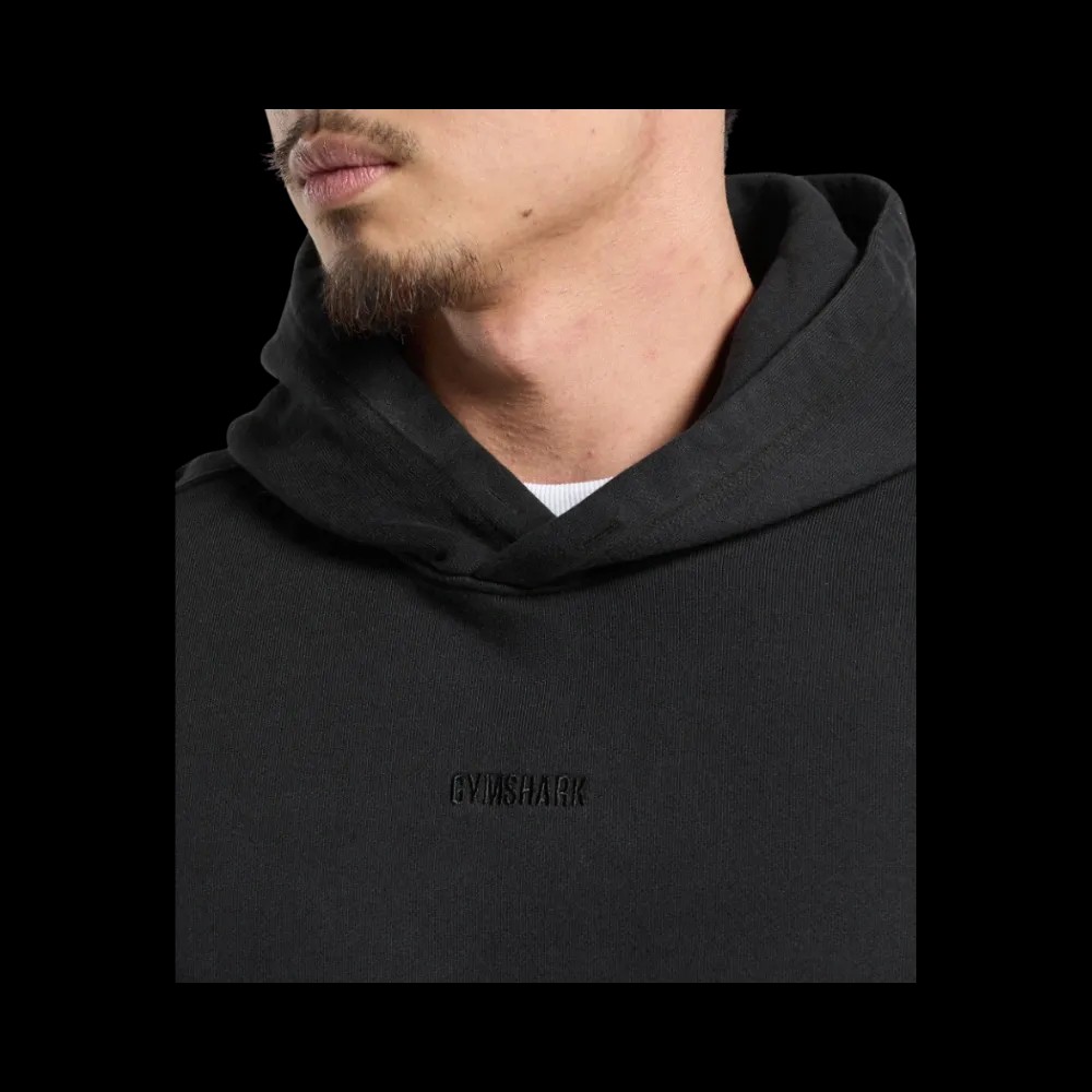 Gymshark Heavyweight Hoodie Oversized Fit Black - HypeFly India View 4
