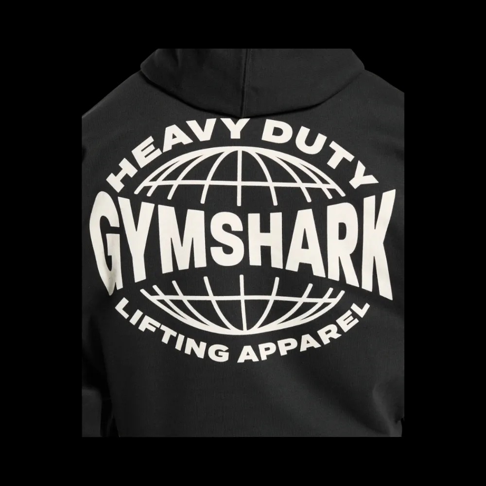 Gymshark Heavy Duty Apparel Hoodie Oversized Fit Black - HypeFly India View 5
