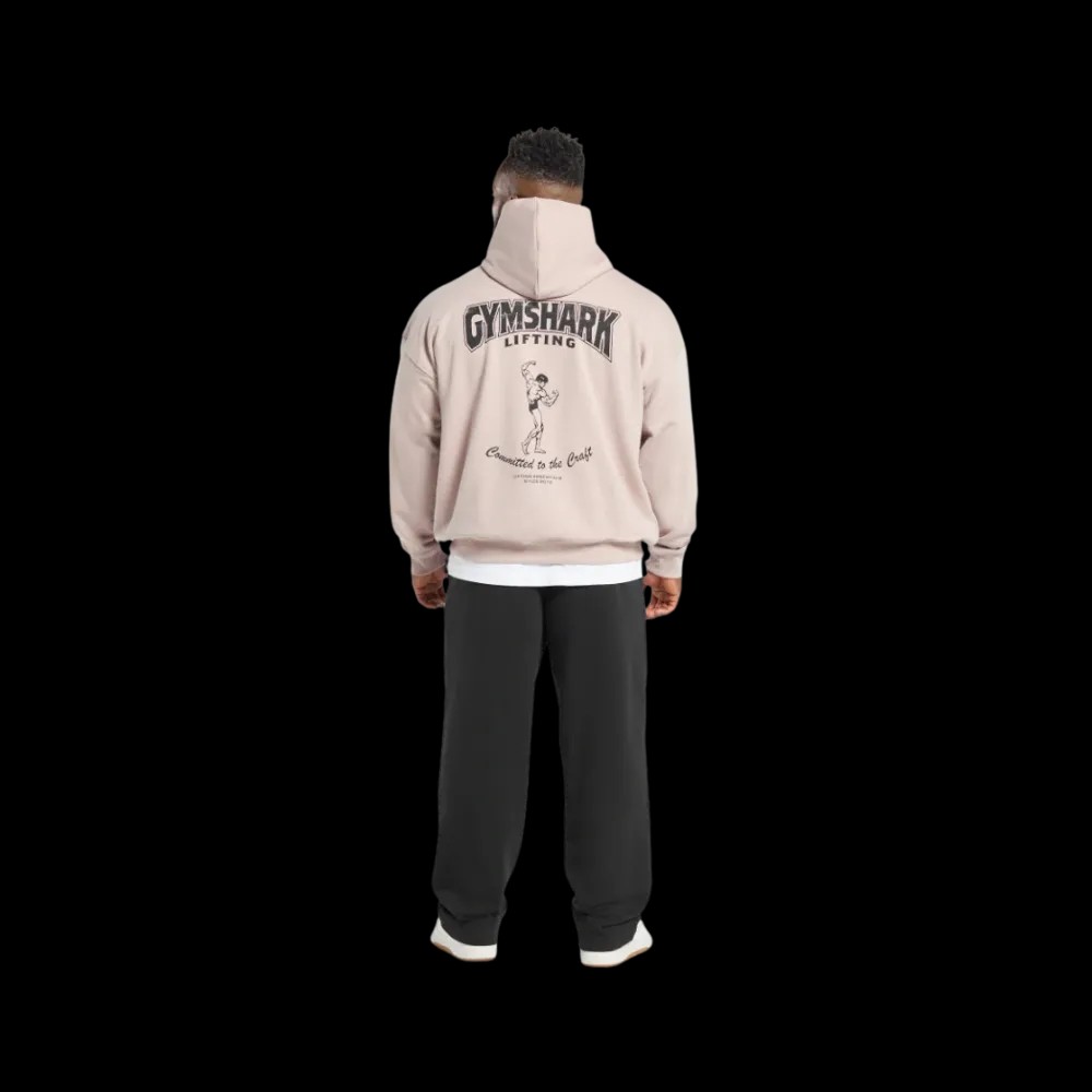 Gymshark Committed to the Craft Hoodie Oversized Fit Muted Pink - HypeFly India View 2