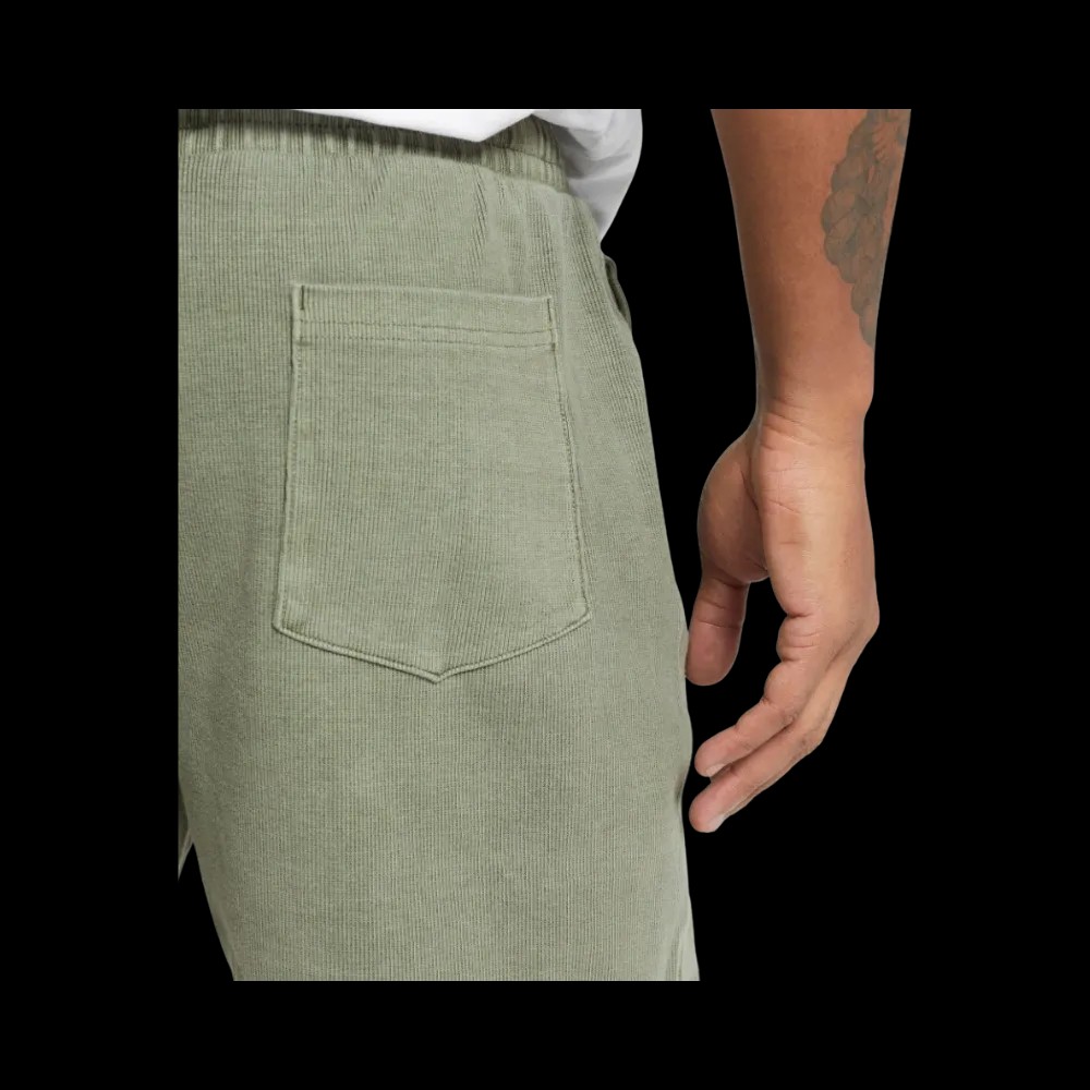 Gymshark Heavyweight Ribbed Shorts Oversized Fit Unit Green - HypeFly India View 5