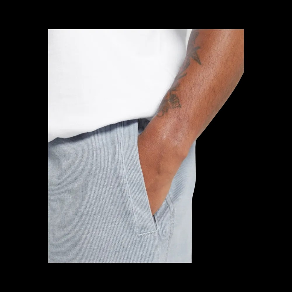 Gymshark Heavyweight Ribbed Shorts Oversized Fit Denim Grey - HypeFly India View 5