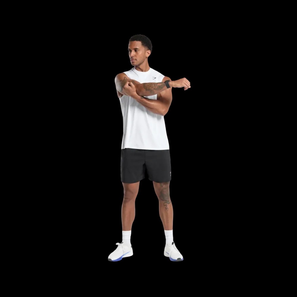 Gymshark Oversized Performance Tank White - HypeFly India View 3