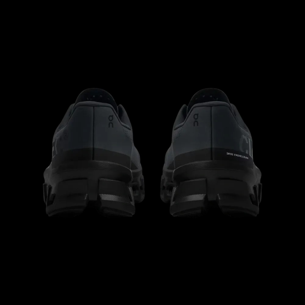 On Running Cloudmonster All Black - HypeFly India View 2