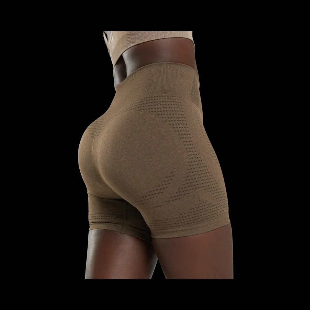 Gymshark Vital Shorts Coral Espresso Marl - HypeFly India View 3