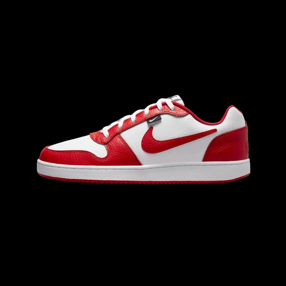 Nike Ebernon Low PRM White University Red Black - HypeFly India View 4