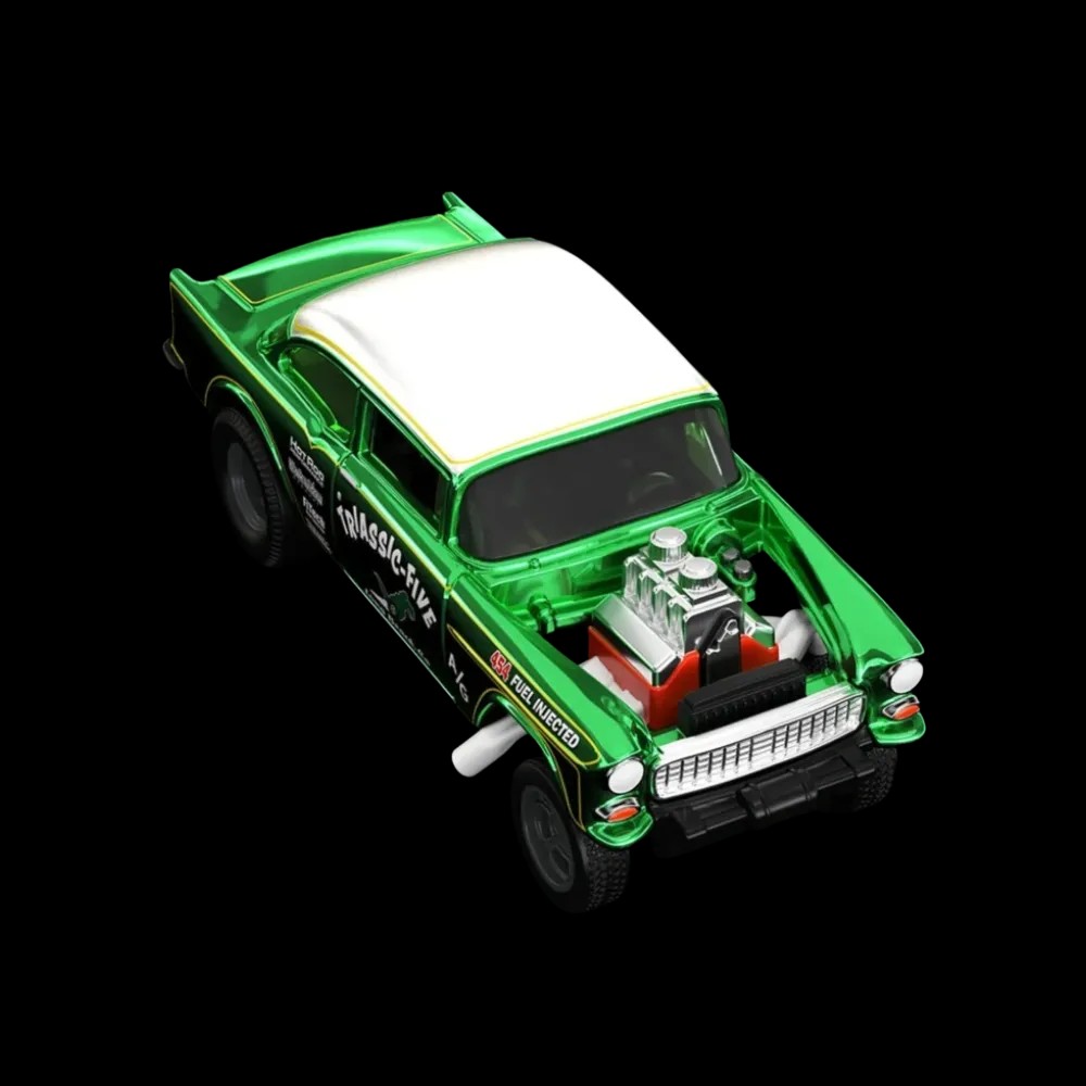 Hot Wheels HWC Special Edition ‘55 Chevy Bel Air Gasser Triassic-Five Dino - HypeFly India View 3