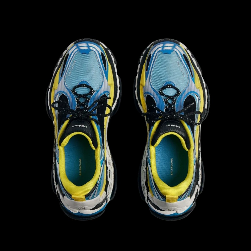 Balenciaga Triple S.2 Sneaker In Blue - HypeFly India View 4