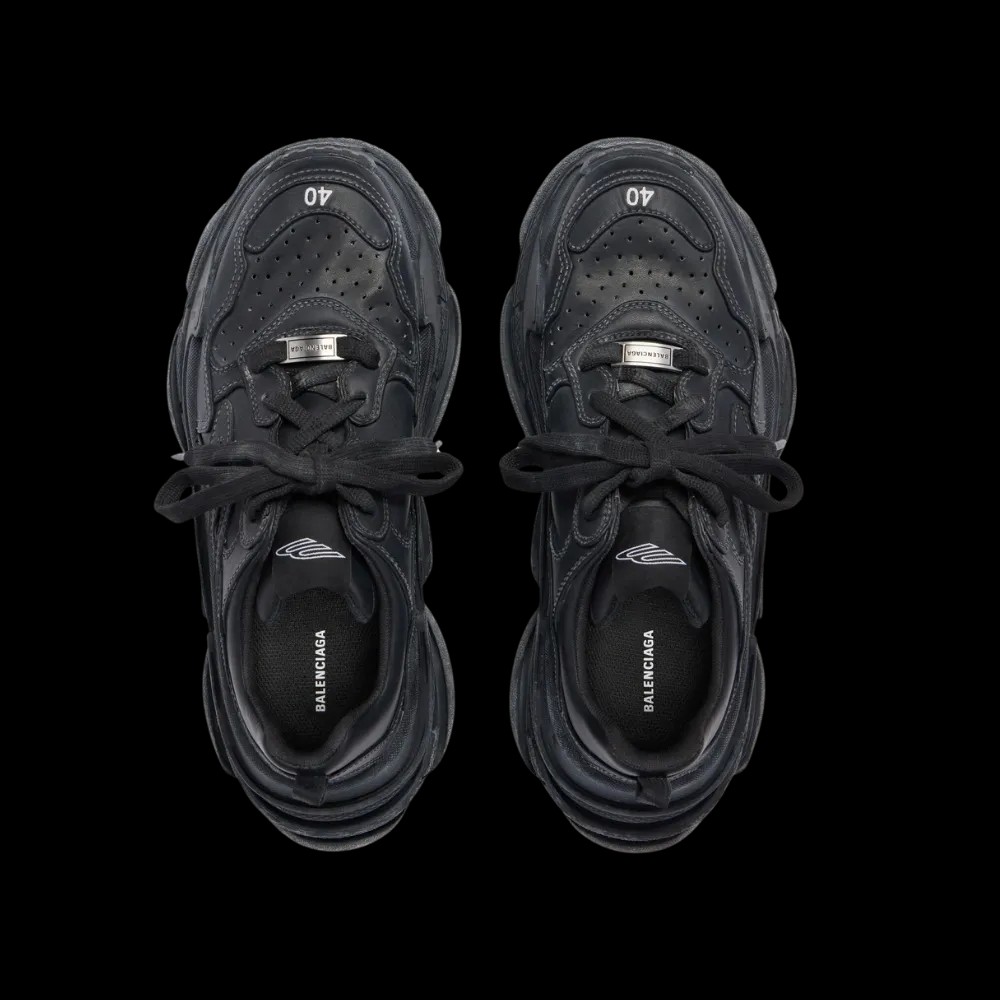 Balenciaga Triple S Sporty Sneaker In Black - HypeFly India View 4