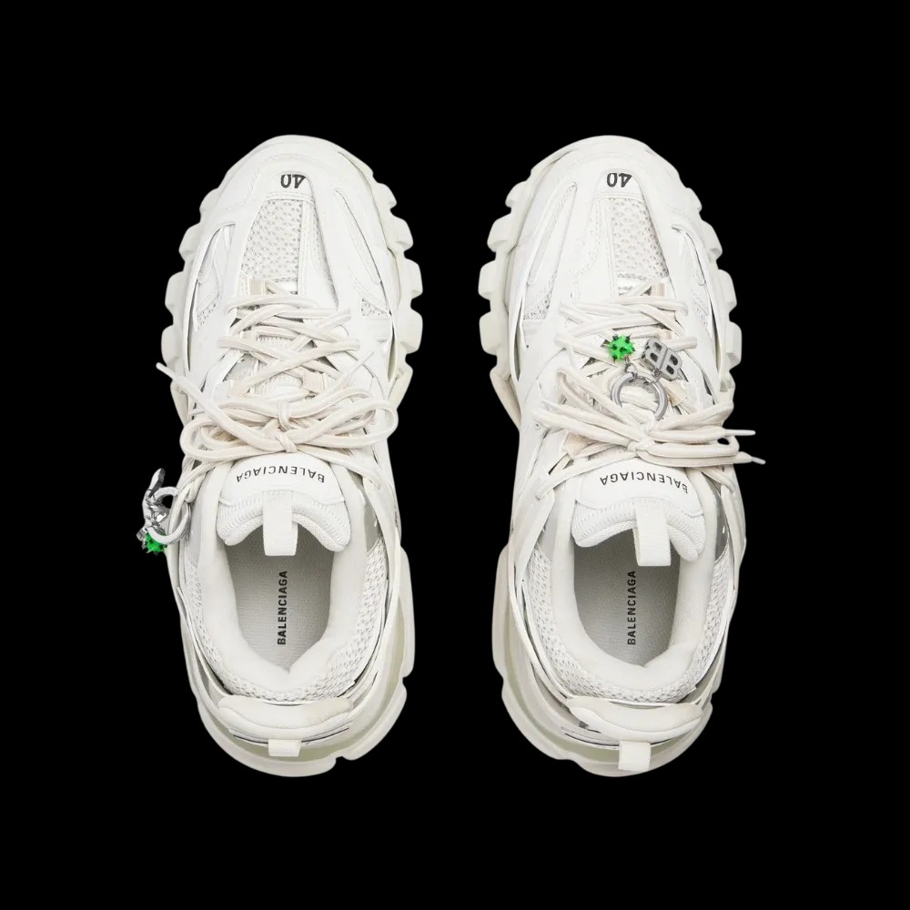 Balenciaga Track Sneaker With Charms In White - HypeFly India View 4