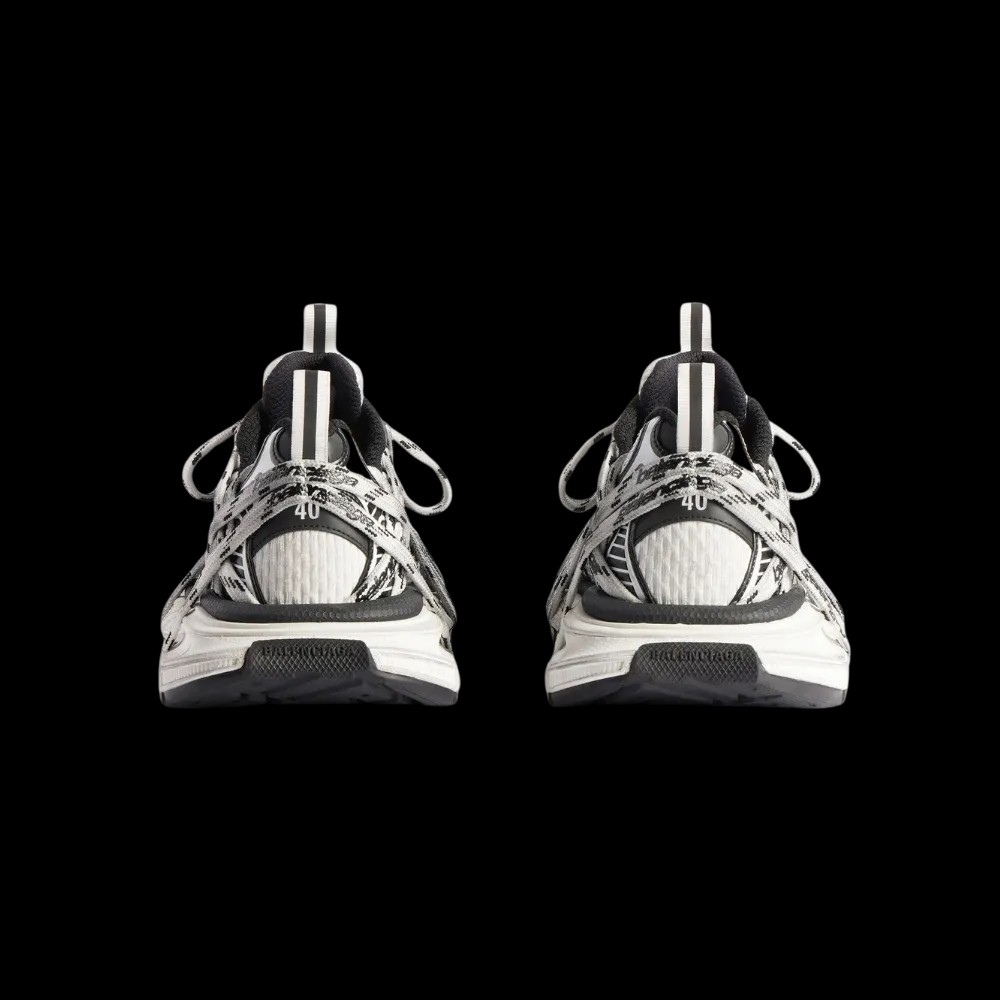 Balenciaga 3XL Extreme Laces Logo Sneaker In White - HypeFly India View 2