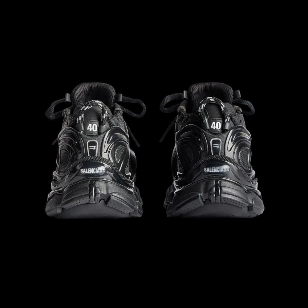 Balenciaga Runner Sneaker In Black - HypeFly India View 2
