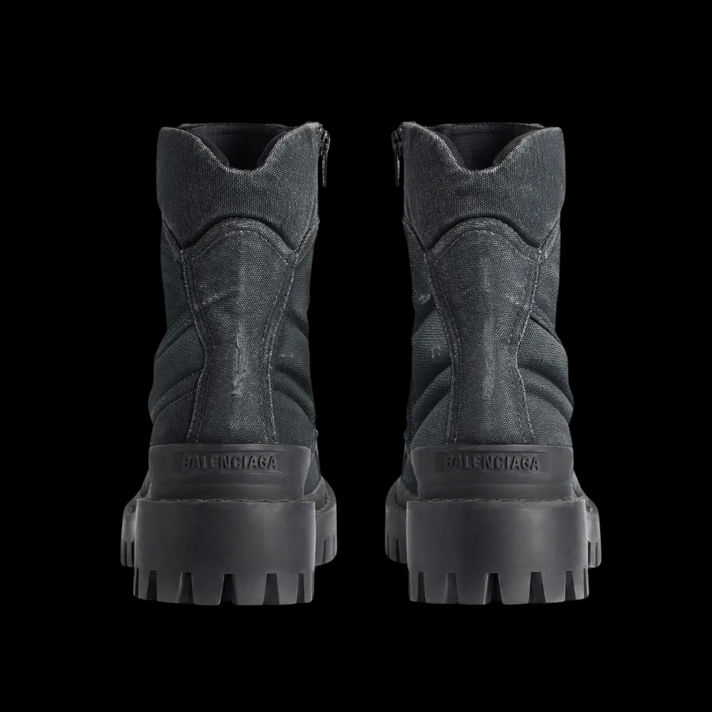 Balenciaga Combat Strike Boot In Black - HypeFly India View 5