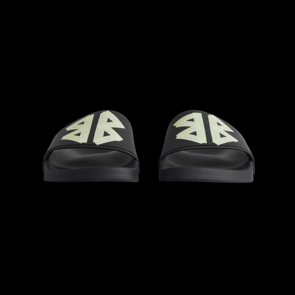 Balenciaga Pool Slide Sandal In Black and Yellow - HypeFly India View 2
