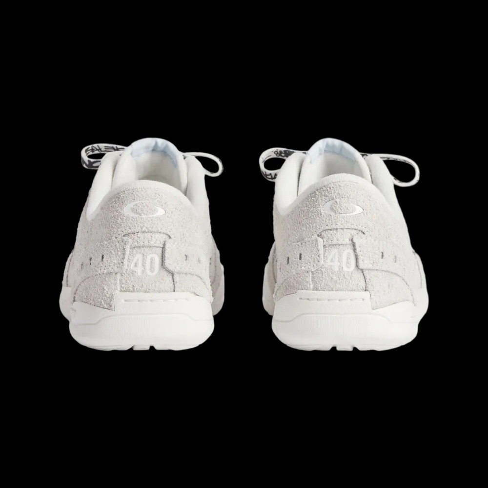 Balenciaga Hamptons Suede Sneaker In Off White - HypeFly India View 2