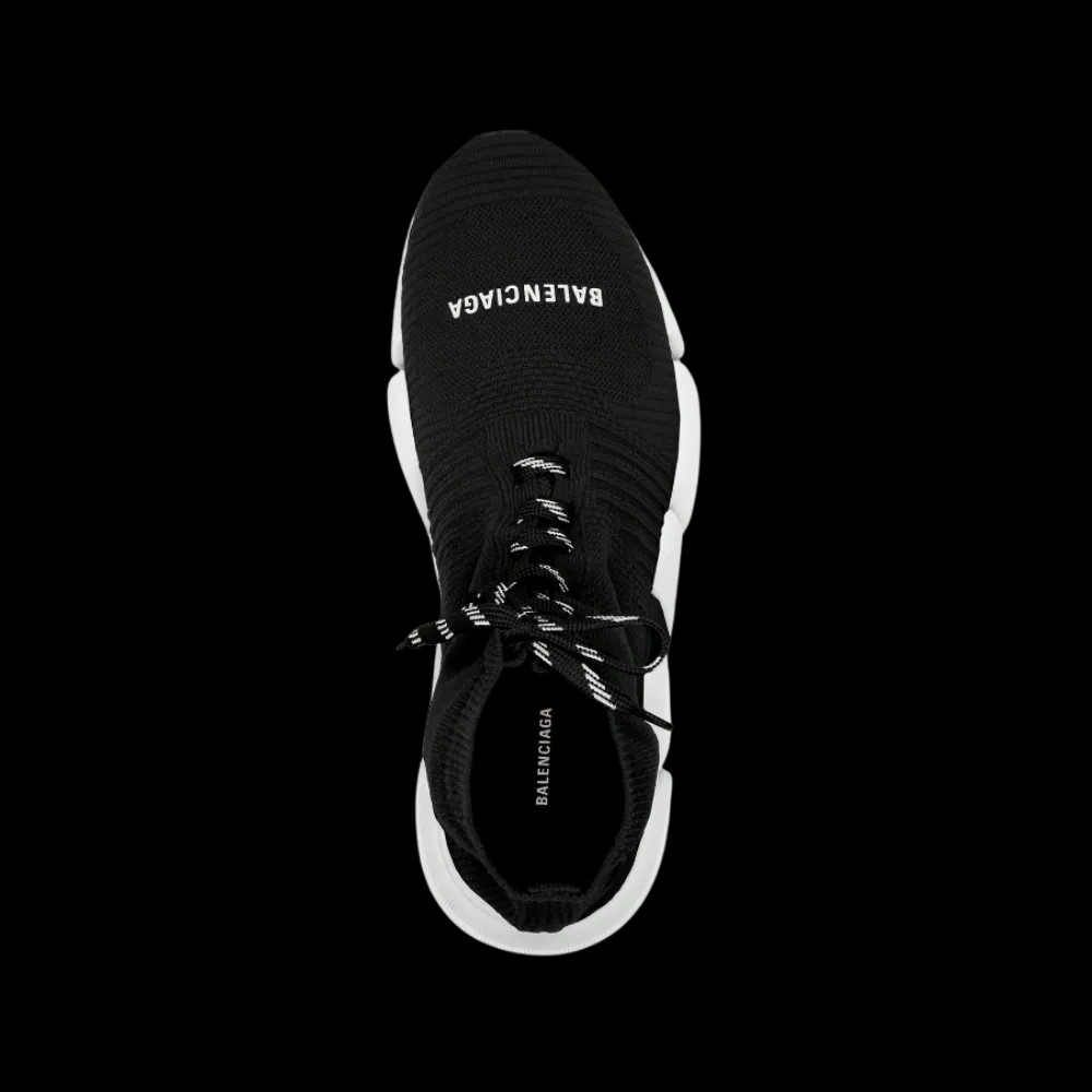 Balenciaga Speed 2.0 Lace-Up Sneaker In Black - HypeFly India View 4