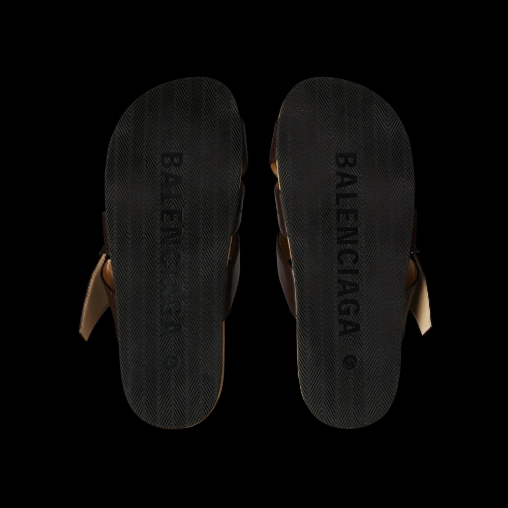 Balenciaga Belt Mule In Moka - HypeFly India View 4