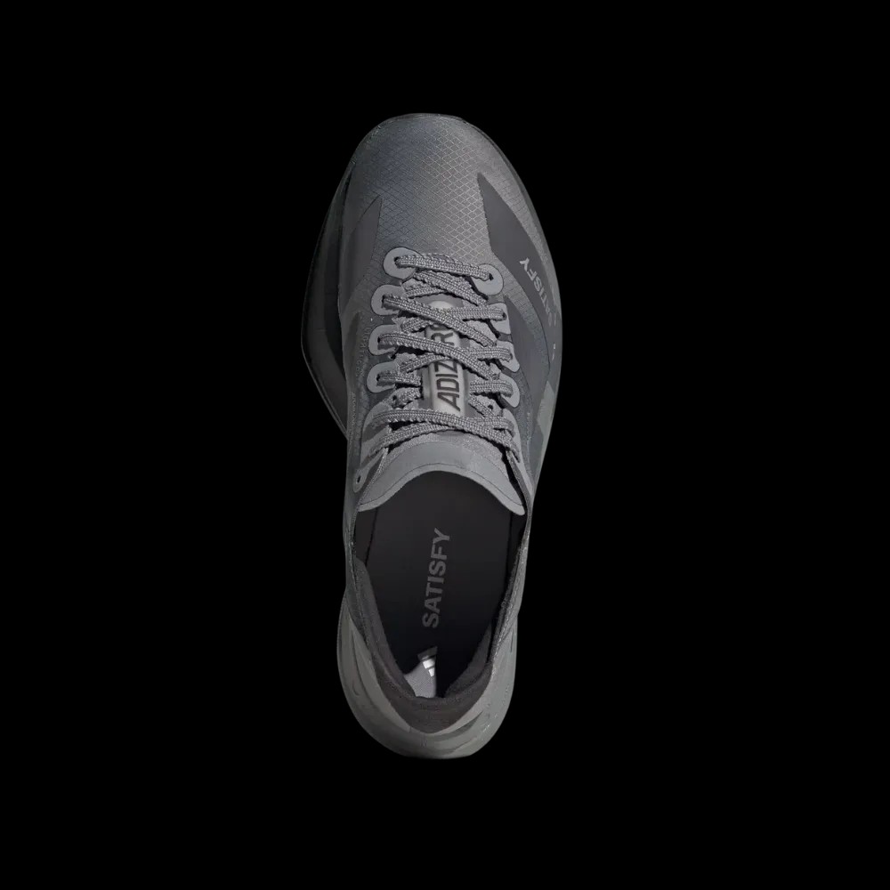 Satisfy x Adidas Adizero Adios Pro 4 'Grey Black' - HypeFly India View 2