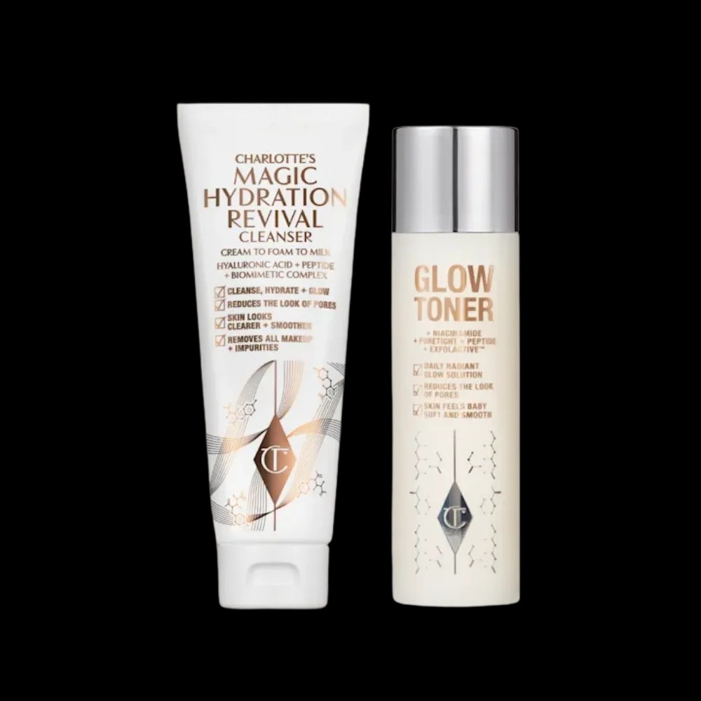 Charlotte Tilbury Magic Cleanse, Tone & Glow Duo Skincare Kit - HypeFly India View 1