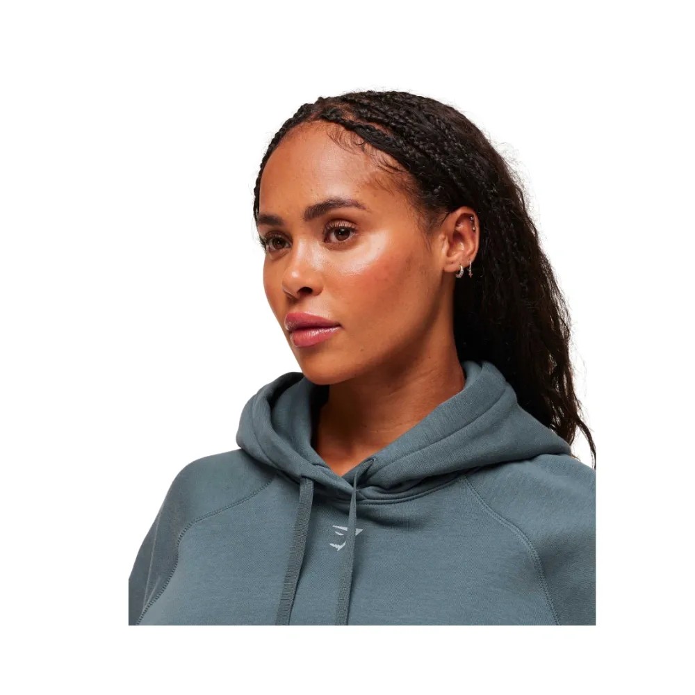 Gymshark Gritty Muscle Mommy Graphic Hoodie Titanium Blue - HypeFly India View 6