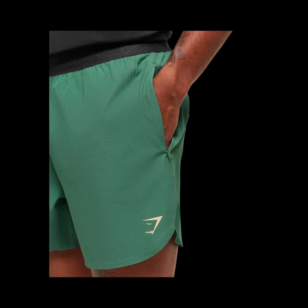 GymShark Fit Repeat 6" Shorts Lift Green - HypeFly India View 5