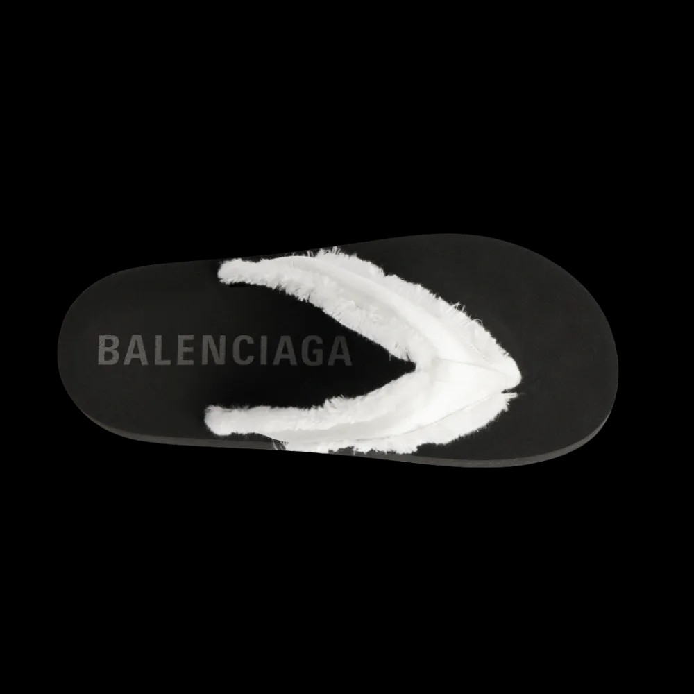 Balenciaga Jet Lag Thong In Off White - HypeFly India View 5