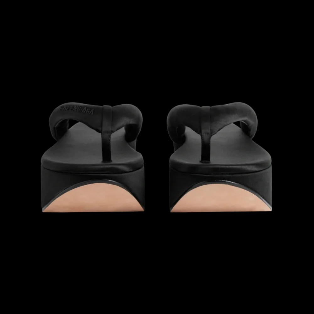 Balenciaga Gaeta Thong In Black - HypeFly India View 2