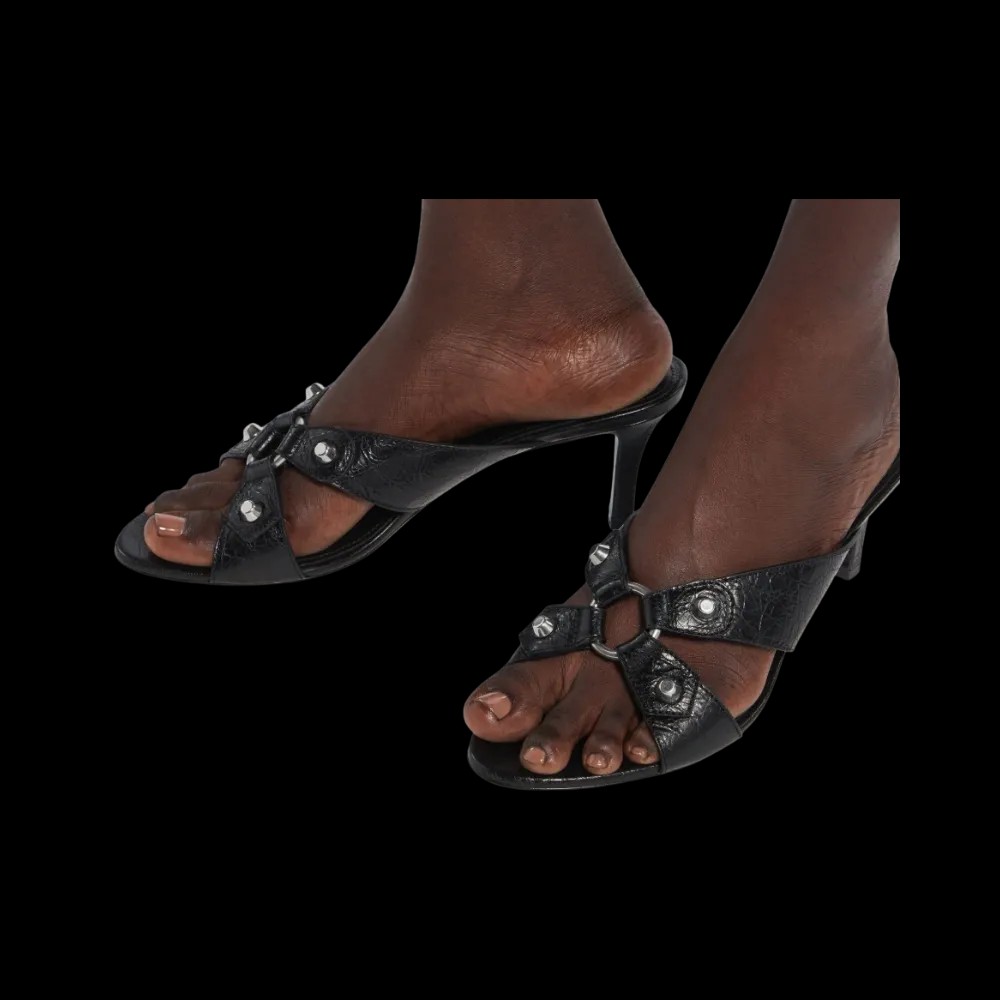 Balenciaga City Sandal In Black - HypeFly India View 4