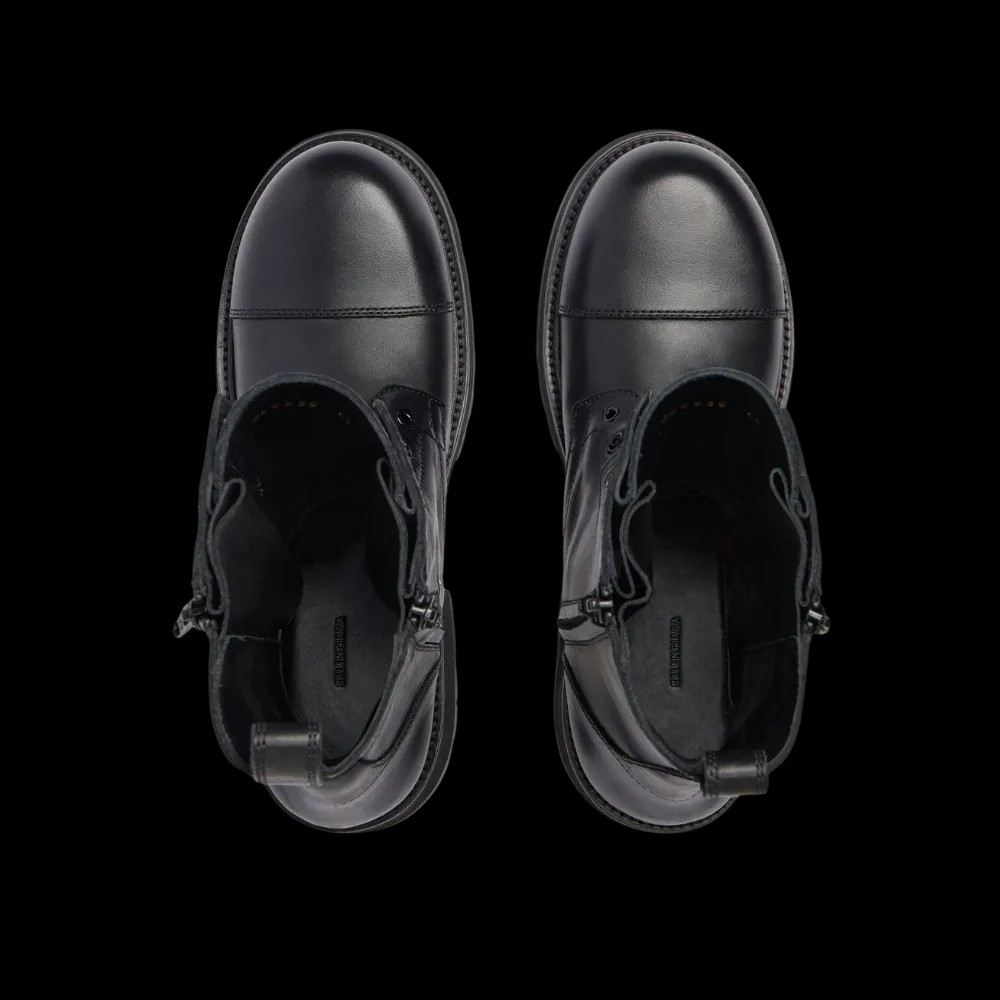 Balenciaga Truck Lace-Up Boot In Black - HypeFly India View 2