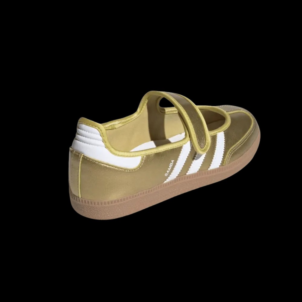 Adidas Samba Jane Shoes Gold Metallic - HypeFly India View 3