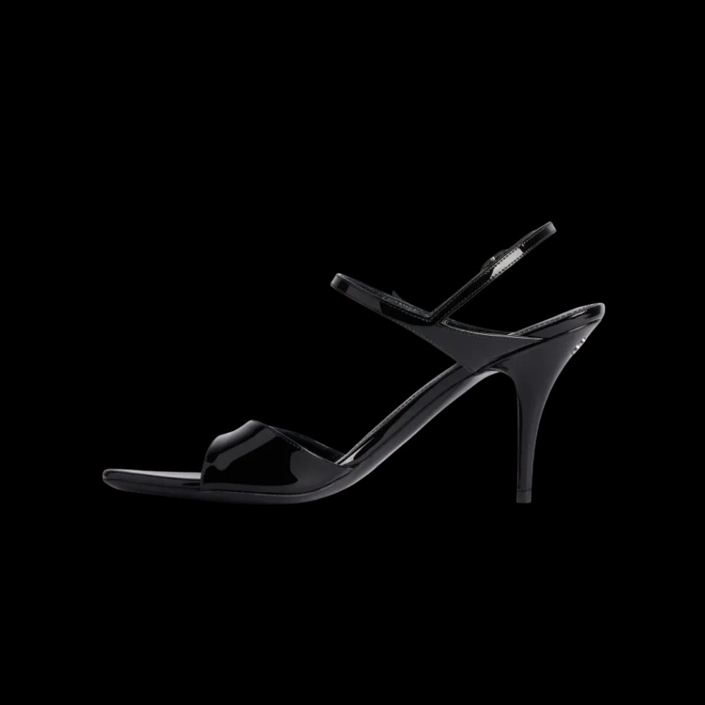 Balenciaga Avenue Bow Sandal In Black - HypeFly India View 3