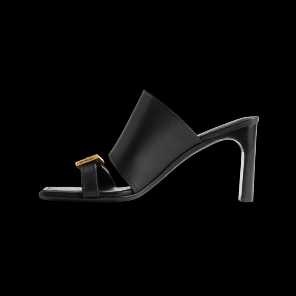 Balenciaga Bel Air Sandal In Black - HypeFly India View 3