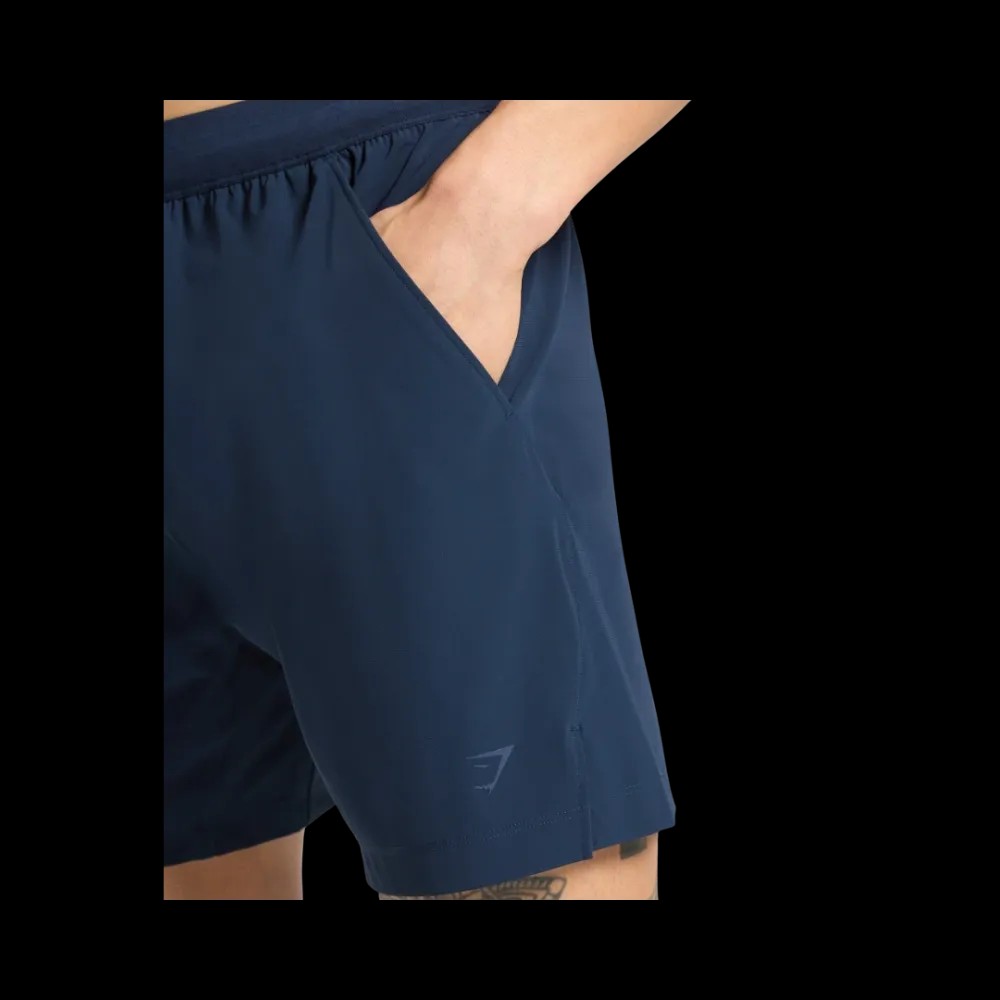 Gymshark Hybrid 6" Shorts Slim Fit Navy - HypeFly India View 5