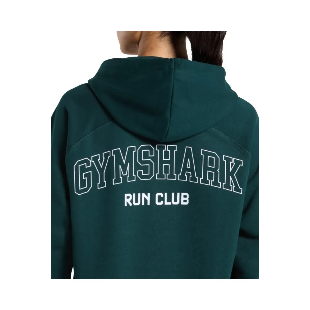 Gymshark Running Graphic Hoodie Strong Teal - HypeFly India View 4