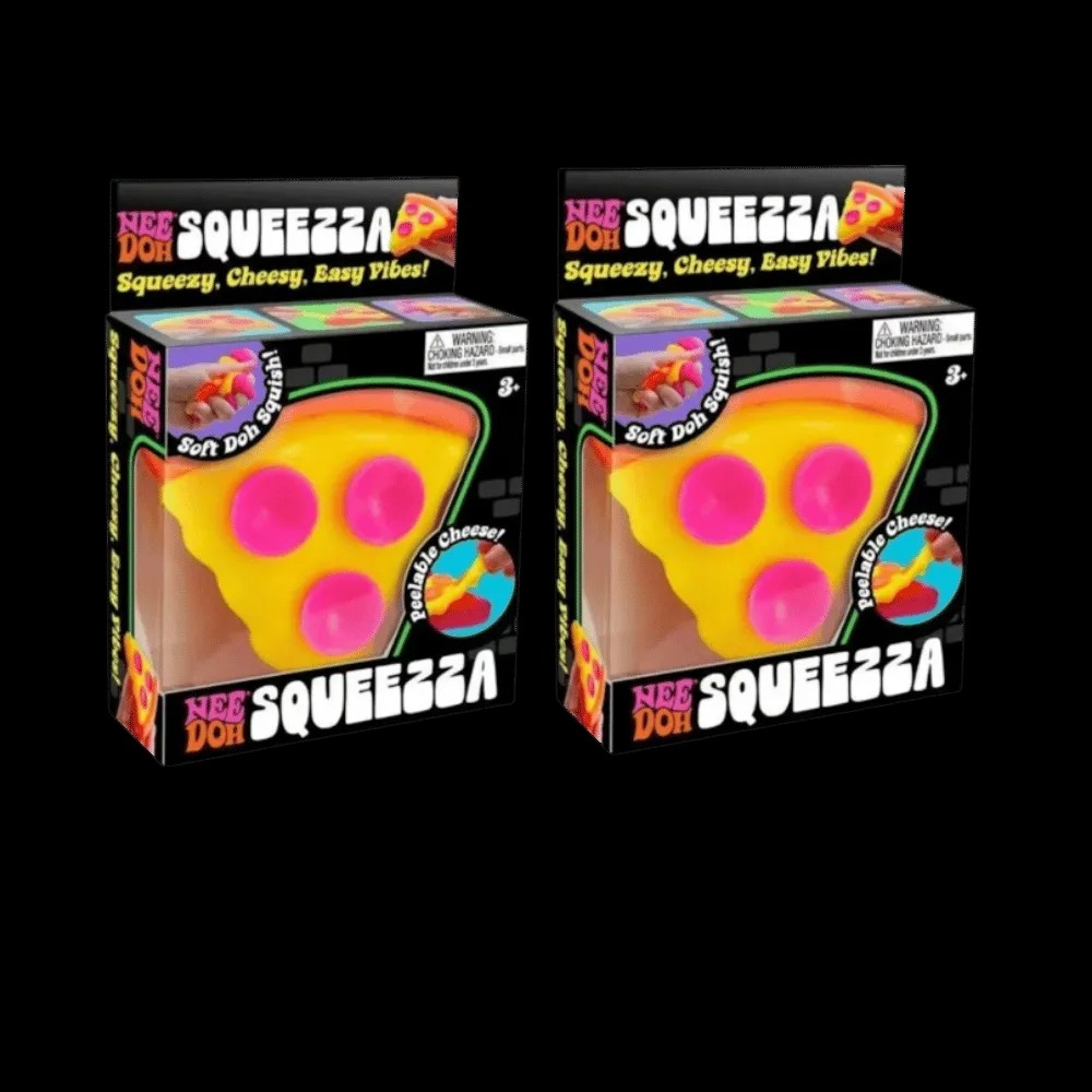 NeeDoh Squeeza Pizza Squishy Fidget Toy 2x Lot - HypeFly India View 1