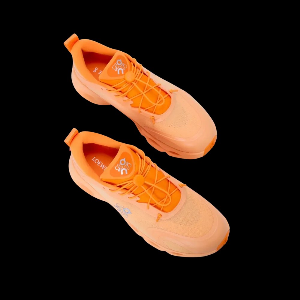 Loewe x On Running CloudSolo “Orange” - HypeFly India View 2
