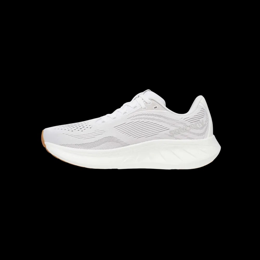 Saucony Ride 18 White | Gum - HypeFly India View 2