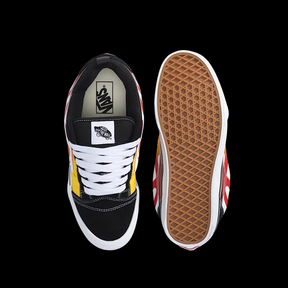 Vans Knu Skool Shoe Black And Red - HypeFly India View 3