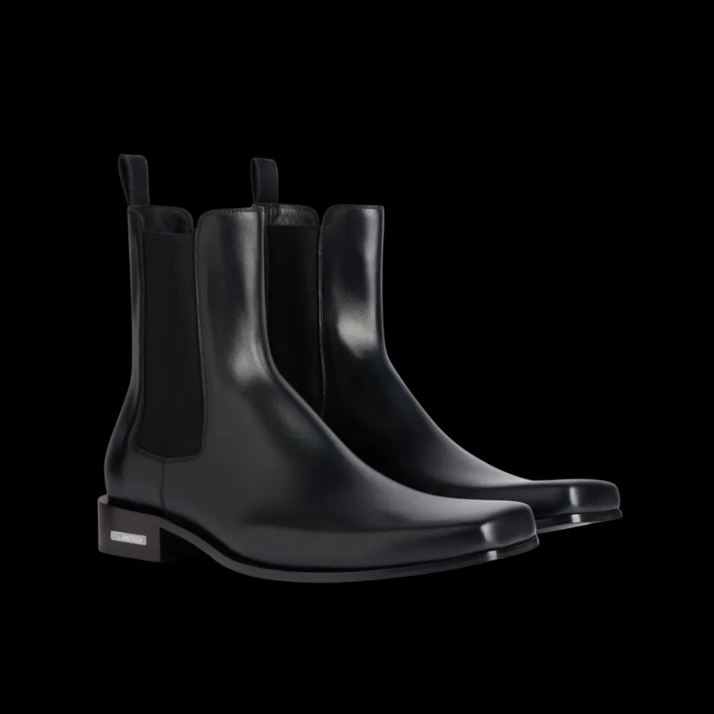 Balenciaga Concorde Chelsea In Black - HypeFly India View 5