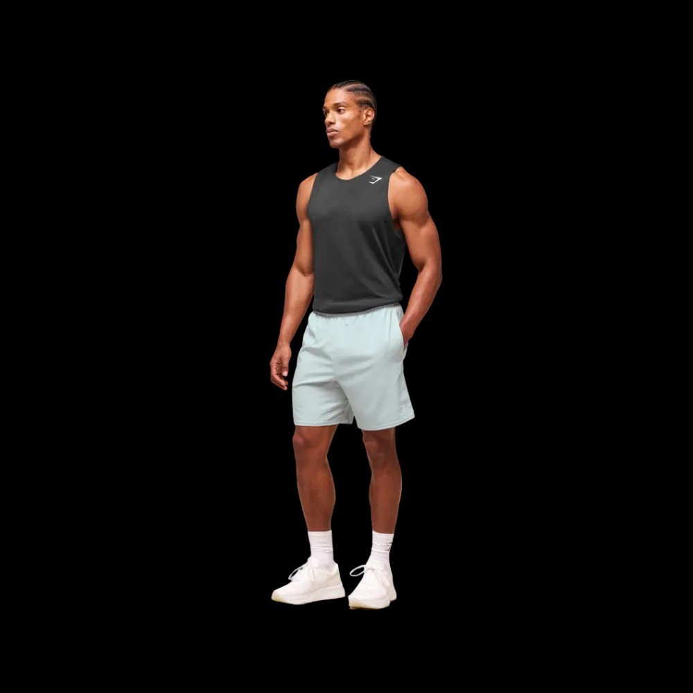 Gymshark Arrival 7" Shorts Smoke Blue - HypeFly India View 5