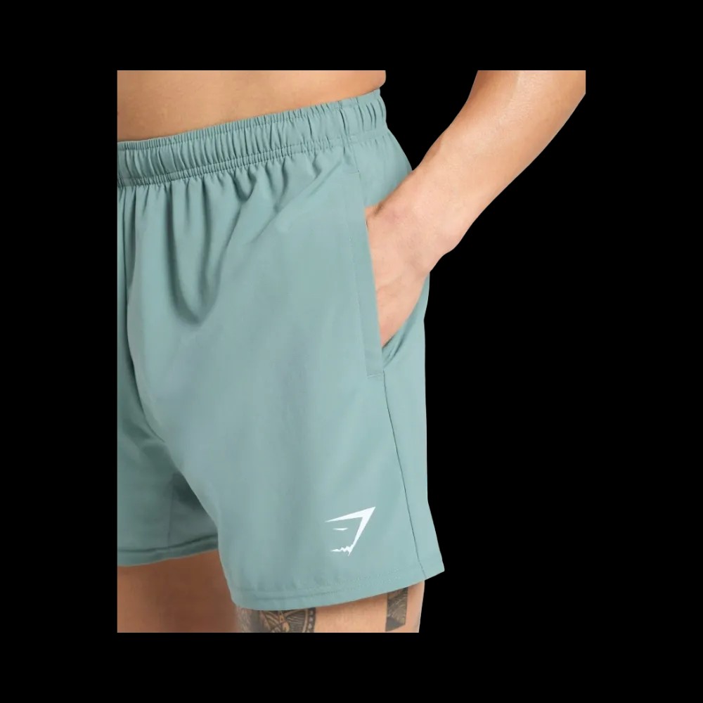 Gymshark Arrival 5" Shorts Celeste Blue - HypeFly India View 3