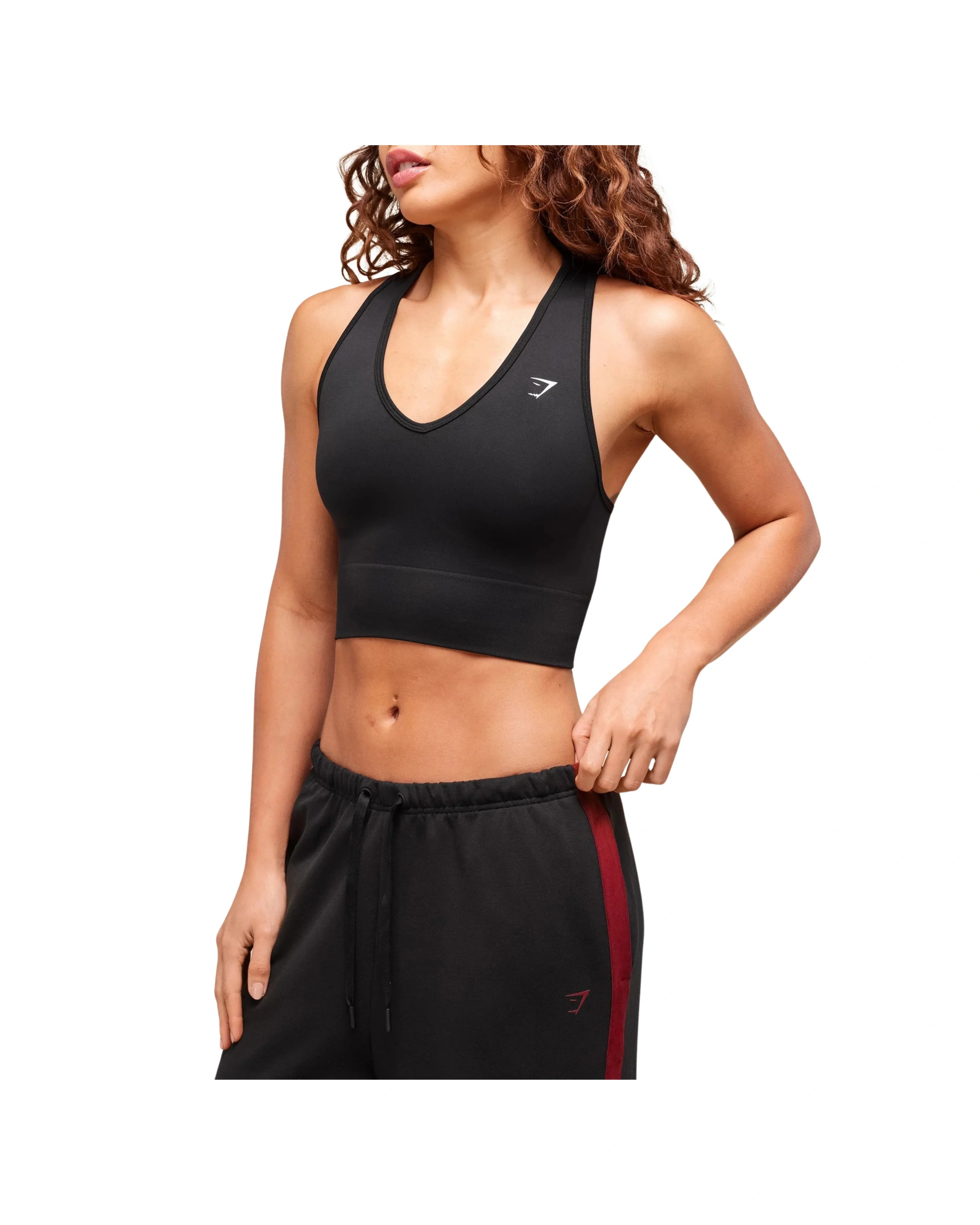 Gymshark Everyday Seamless Crop Tank Black - HypeFly India View 5