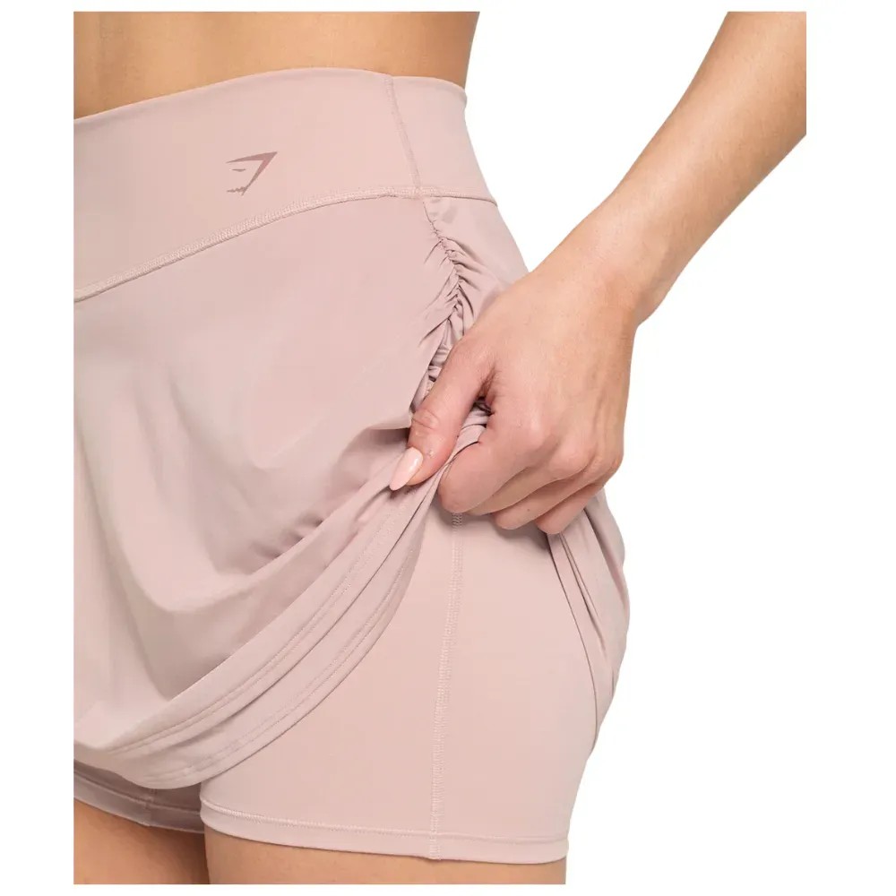 Gymshark Ruched Skort Muted Pink - HypeFly India View 3